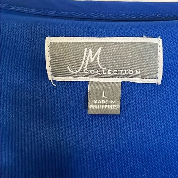 Women's, JM Collection, Flared, Short Sleeve Shirt, Size Large, - Picture 3 of 10